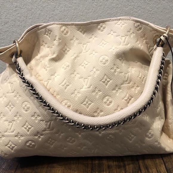 Authentic Louis Vuitton Artsy MM , Monogram Empreinte Neige/M93449Tote Bag LC787 - Picture 4 of 6